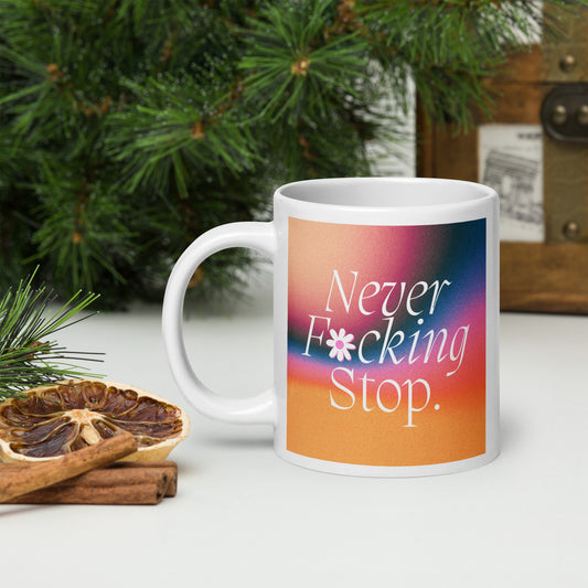 Never Stop 20 Oz. Mug